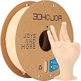 3DHoJor PLA+ Filament 1.75mm, PLA Plus 3D Drucker Filament, Stärker und Belastbar 3D Druckmaterialien, Maßgenauigkeit +/-0,02mm, Kompatibel mit FDM-Drucker (Beige, 1KG/Spool, 2.2LBS)