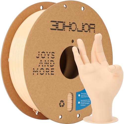 3DHoJor PLA+ Filament 1.75mm PLA Plus 3D Drucker Filament Stärker und Belastbar 3D Druckmaterialien Maßgenauigkeit +/-0 02mm Kompatibel mit FDM-Drucker (Beige 1KG/Spool 2.2LBS)