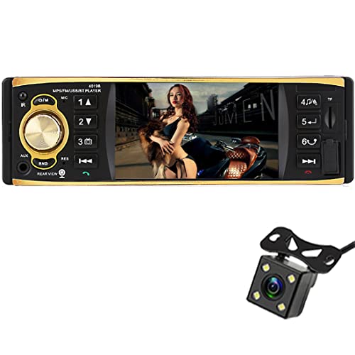 Car Audio Multimedia VIGORTHERIVE 1din Car Radio 4019B 4.1'Bluetooth Autoradio Stereo MP5 Player AUX USB FM con Volante Control Remoto Cámara de...