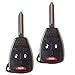 KEYALL 2 Pack 3 buttons Remote Control Car Key Fob 2011-2013 for Chrysler 200 3.6L KOBLEAR1XT,10443537 for Chrysler PT Cruiser 2007-2009
