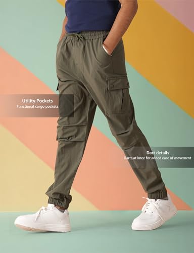 Image of Amazon Brand - Symbol Kids Boys Relaxed Cargo Jogger Pant