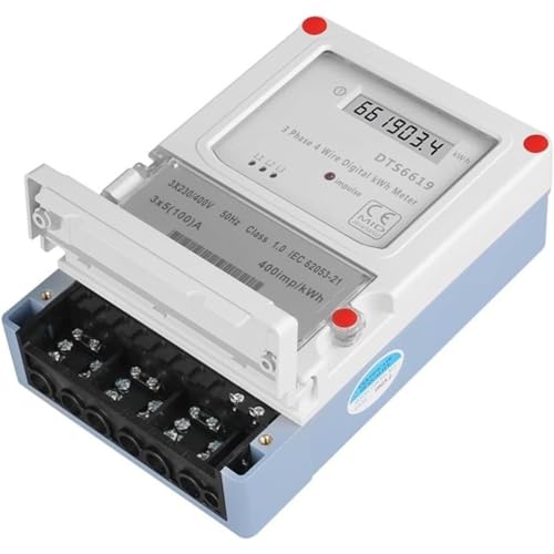 Compteur d'énergie numérique 380V rail DIN pour mesure triphasée - 4