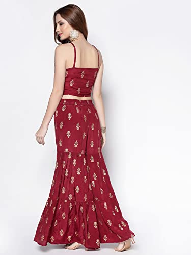 Image of SERA Women's Silk Fit and Flare Full Length Casual Dress