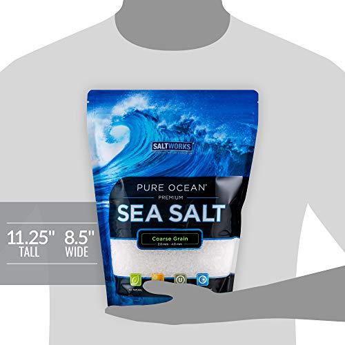 SaltWorks Pure Ocean Sea Salt, Coarse Grain, 5 Pound Bag - Thumbnail 5