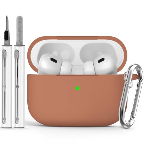 Image of Ljusmicker for AirPods Pro Case Cover with Cleaner Kit,Brown