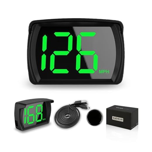 2023 New Speedometer HUD GPS Digital Speed Meter MPH Speedo Head Up Display for Cars Trucks, USB Cable Plug & Play (G20-Only Green)