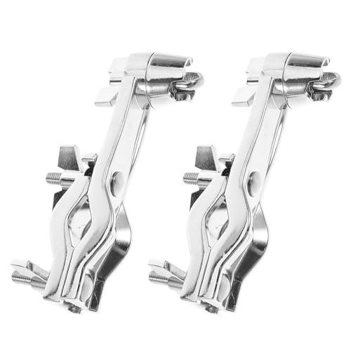 Soporte de abrazadera para batería PartyKindom, 2 piezas, soporte extensible para cowbell, rack multiaccesorio de hierro para accesorios de batería, con expansión adaptable para cowbell, ideal para práctica en casa y presentaciones en vivo miniatura 1