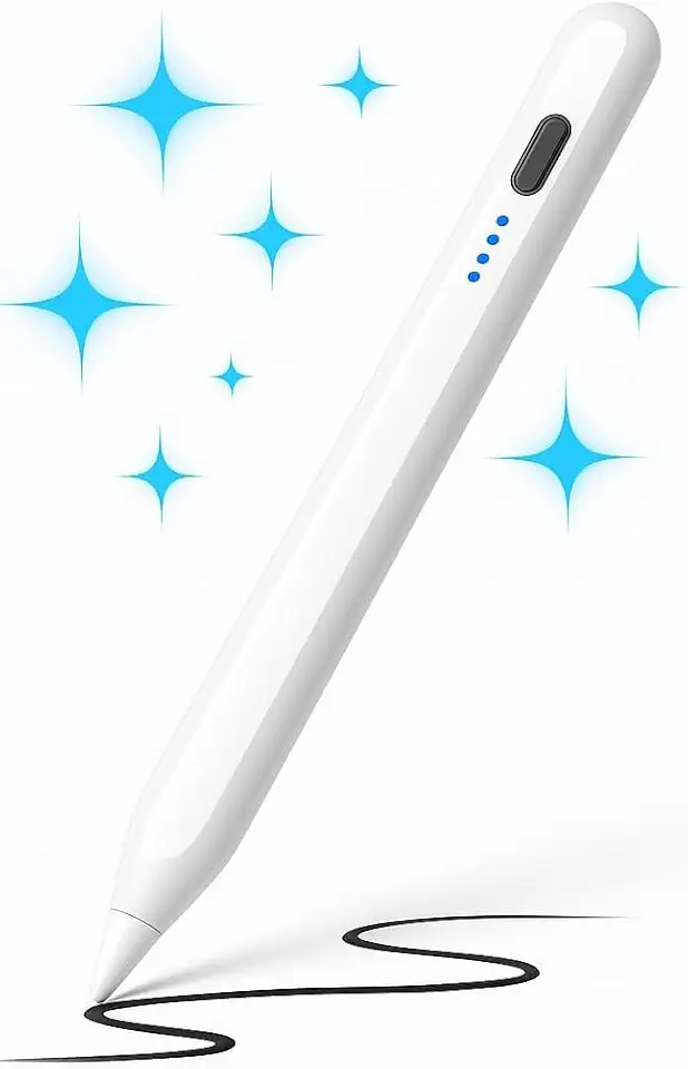 Caneta Stylus Universal para Tela Touch Screen, Alta Precisão, Ponta Fina Sensível, Compatível com Celular, Tablet e iPad, com Rejeição de Palma