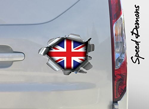 Speed Demons Pride Burst RIP Torn Tear Sticker Graphic SELF Adhesive for Any Surface Including LAPTOPS and Cars - South Africa African Flag