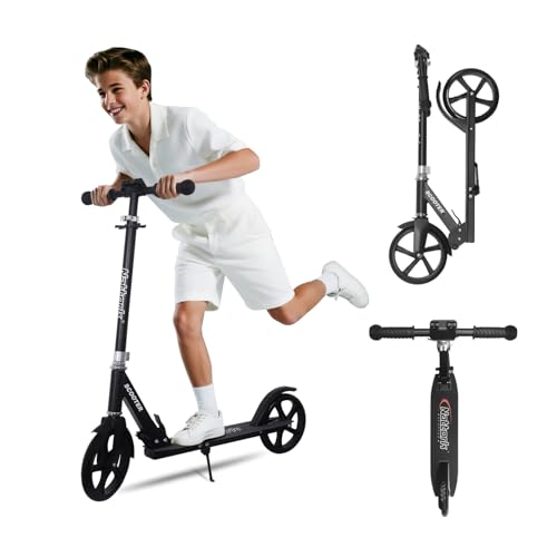 Nattork Scooter for Kids 8-12, Teens and Adults- Adjustable Height Folding Kick...