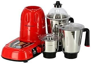Geepas 750W 3-in-1 Mixer Grinder – Dry & Wet Indian Mixer Grinder Multifunctional Grinder with Stainless Steel Jars & Blades – 3 Speed, Perfect for Dry & Wet Fine Grinding Mixing – 2 Year Warranty