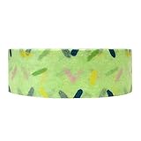 Wrapables Colorful Patterns Washi Masking Tape, Lime Green Confetti