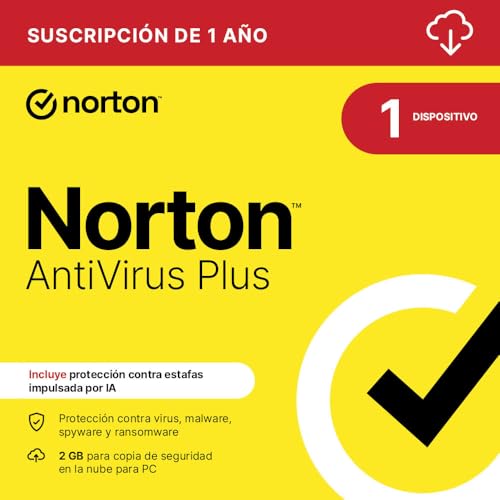 Norton Antivirus Plus 2025 |1 Dispositivo| 1 año| Descarga digital