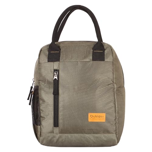 Image of Outrider Polyester Jumbo Lunch Bag,Lunch Bag for Office Men, Women and Kids, Quality Tiffin Bag for School, Picnic, Work, Carry Bag for Lunch Box, 12 Liters, Olive Green