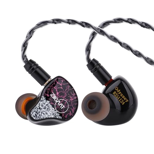 Image of Linsoul ZiiGaat Odyssey In-Ear Monitor, 1DD+3BA Hybrid IEM Earphone, Wired Gaming Earbuds, Professional Sound Isolating Inner-ear Monitors with Detachable IEM Cable for Bass-lovers Musician Audiophile