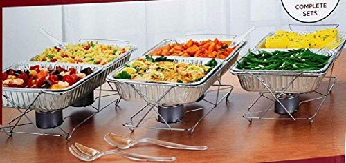 image for Party Dimensions 24 Piece Party Serving Kit Includes Chafing Kits and 