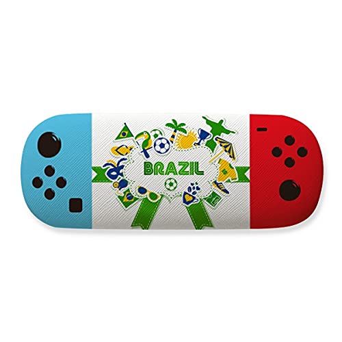 Étui de rangement pour lunettes de football Brésil pour sac de sport