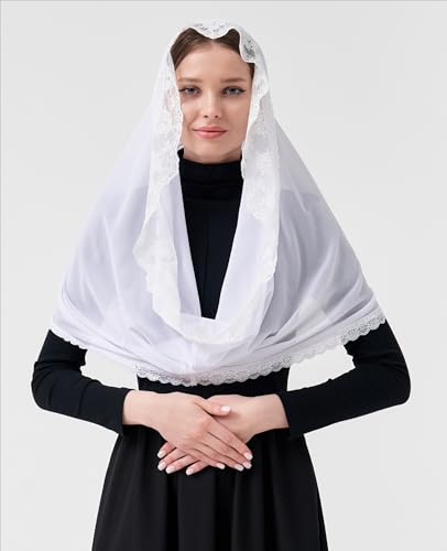Leimandy Infinity Chapel Veil Infinity Scarf for Church Chiffon Hijab Head Scarf Shawl Wrap for Muslim V962
