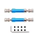2PCS ZYCST Aluminium Alloy Universal Rear Drive Shaft Upgrade Accessories for RC Car 1/12 Wltoys 12428 Fly fy-03 Desert Falcon CVD Universal Joint