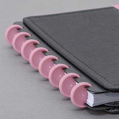 Discos Para Caderno Inteligente, CI231035, Médio, 23 mm, Rosa Sertão, Com 12 Unidades