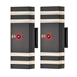 JESENBIL Motion Sensor Outdoor Wall Lights, 2 Pack Dusk to Dawn Porch Lighting Wall Mount, Waterproof Exterior Light Fixture Aluminum Outside Light for House, LED Outdoor Wall Sconce for Patio Garage
