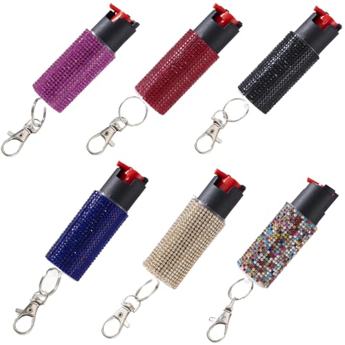 Pepper Spray Keychain Self Defense- Tactical Maximum Strength- Belt Clip Safety Key Chains for Women & Men