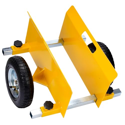 lesolar Heavy Duty Panel Dolly,660LBS Weight Capacity，Adjustable Drywall Mover with 8 Solid Wheels for Panel Mover, Wood Mover, Drywall Mover and Door Dolly (A)