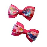 Little Girl Pig Girls Hair Bow Set, Little Girl Bows, Pigtail Hair Bows, Toddler Hair Bows,