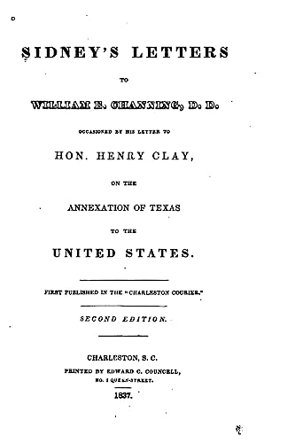 Sidney's letters to William E. Channing