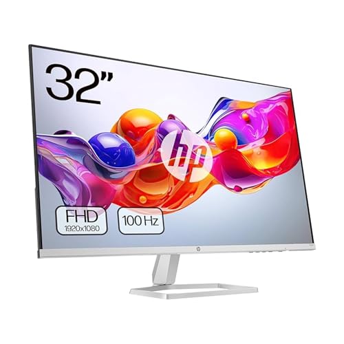 HP 532sf- Monitor de 31.5' FHD (1920x1080, VA, 100 Hz, 7ms, 99% sRGB, 300 Nits, contraste 3000:1)...