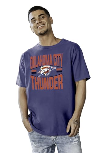 Oklahoma City Thunder NBA Officially Licensed T-Shirt Ringspun Bold Team Color, Medium