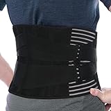 🔷【Fuerte Protección】: La cinturon lumbar te ayuda a mantenerte activo, prevenir lesiones y mejorar tu rendimiento en actividades, aliviando el dolor y los músculos de la espalda.