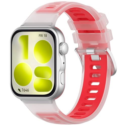 LICHIFIT for HUAWEI Watch Fit 5/Fit 5 Pro/Fit 4/Fit 4 Pro/Fit 3�p�o���h �x���g �ւ��o���h �V���R���� �ʋC�� �ϋv�� �X�|�[�c�o���h �A�N�Z�T���[(���b�h)