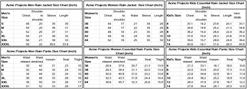 Acme Projects Rain Suit (Jacket + Pants), 100% Waterproof, Breathable, Taped Seam, 10000mm/3000gm, YKK Zipper (Men's, Large, Black) - Thumbnail 7