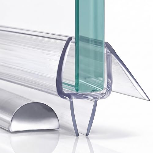 Guarnizione Doccia Sottoporta in PVC Trasparente 40 cm Set 4