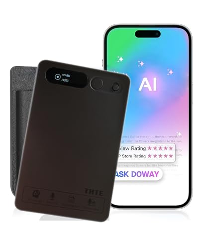 AI Voice Recorder, Voice Recorder w/Case Display Haptics, Transcribe & Summarize&Translate with AI Technology, 118 Languages Support, 64GB, Audio Recorder for Lectures, Meetings, Calls, Black