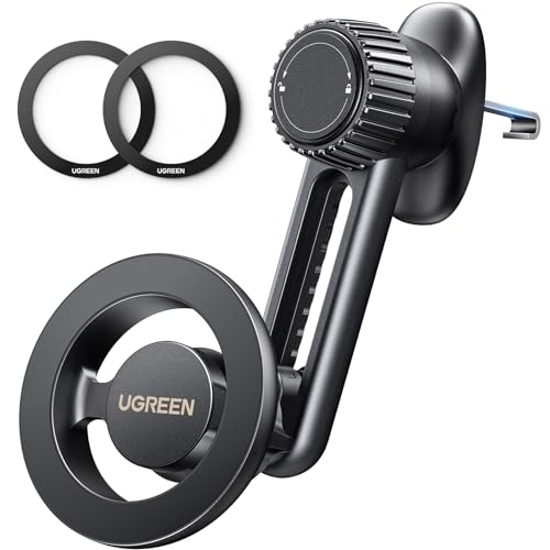 UGREEN Car Phone Mount Compatible with MagSafe, [Anti-Fall