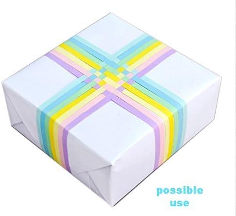 Miniatura 4 de Q-YO Cinta para el cabello, destello, satén, grogrén, autismo para lazos para el cabello, danza, diseños florales, envoltura, costura... (40 yardas