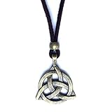 Colgante amuleto protector nudo de la trinidad celta bronce.
