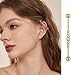 Clofiak 10Pcs 14G Industrial Piercing Jewelry, Surgical Steel Industrial Barbells Kit, Golden Helix Piercing Earrings Set For Women Men
