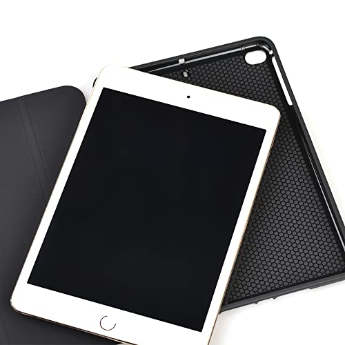 JHZZWJ ipad mini 1/2/3/4/5世代 用 ケース ipad mini 5 用 カバー ipad mini 4 用 スマートカバー スタンドケース 三つ折り畳み式 オートスリープ black