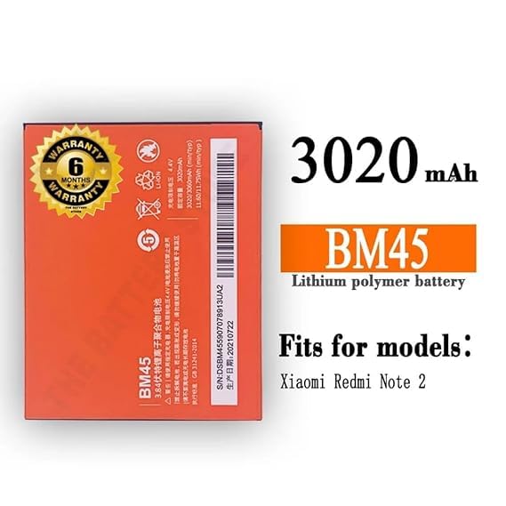 Image of THE BATTERY STORE Original BM45 Battery for Redmi Note 2 Battery with 6 Month Warranty ****(DD278)