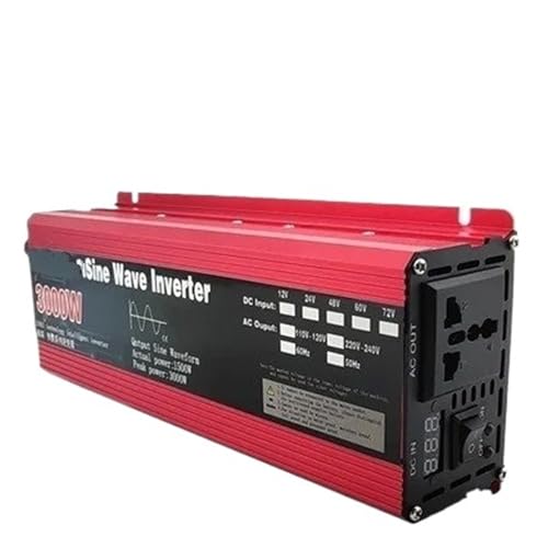 Onduleur Onde Sinusoïdale 3000W 12V vers 220V pour Batterie Externe et Solaire