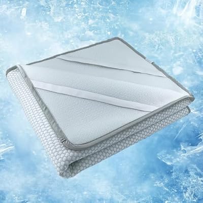 ALANSMA Cooling Mat Mattress Topper (Gray, Twin XL (40''x75''))