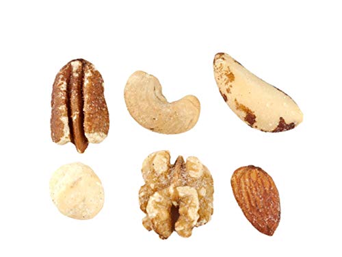 Freshly Roasted Mixed Nuts With Sea Salt (2 Lbs.) - A Delicious Sea Salted Mix Of Macadamia Nuts, Cashews, Brazil Nuts, Almonds, Pecans & Walnuts - Farm Fresh Nuts Brand #TOP4