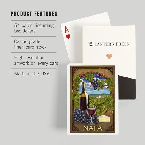 Lantern Press Carta Poker Napa California Pinot Noir miniatura 3
