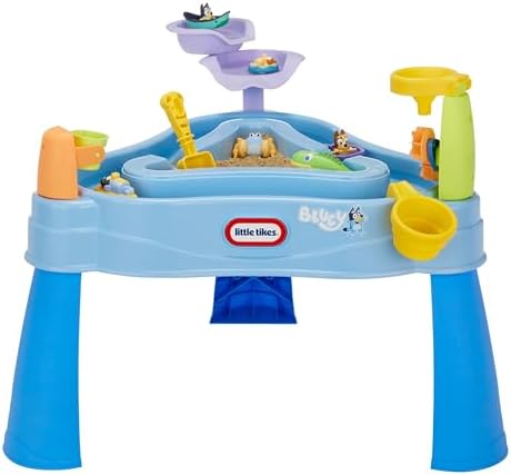 Little Tikes Bluey Water Table with 6 Accessories, Bluey Active Play, for Boys and Girls Ages 1-6 Years