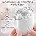 Universal Automatic Fingernail Grinder, 2026 New Portable Electric Nail Grinder with Led Light & 3 Speeds, Automatic Nail Trimmer for Thick Nails, Seniors, All Ages (2 PCS)