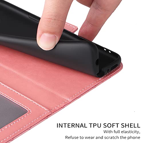 Compatible With Motorola Moto X4 Wallet Case Wrist Strap Lanyard And Leather Flip Card Holder Cell Accessories Phone Cover For Motox4 X 4Th Generation 4X 4 Gen Android One Xt1900-1 Women Men Pink #TOP5