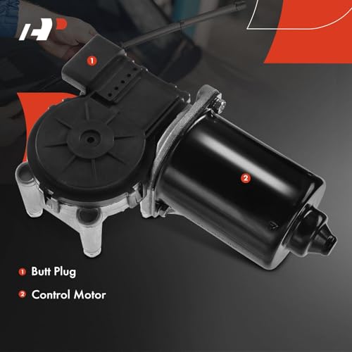 Image of A-Premium Front Windshield Wiper Motor Without Washer Pump Compatible with Kia Sedona 2006-2012 /2014 & Hyundai Entourage 2007-2008, MPV, 5-Pin, Replace# F00S2A2518